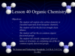 Chemistry Lesson 40 Organic Chemistry
