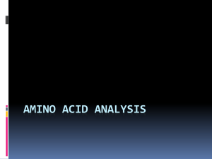 Amino acid analysis