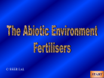 AbioticEnvironmentFertilisers