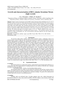 IOSR Journal of Applied Physics (IOSR-JAP)