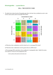 C h e m g u id e   –... DNA:  THE GENETIC CODE