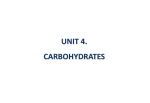 UNIT 4. CARBOHYDRATES