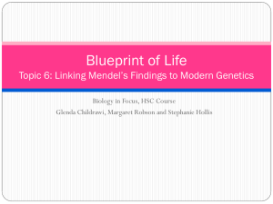 6.1.1 Linking Mendel`s Findings to Modern Genetics