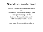 C-13 Part II Non-Mendelian inheritance