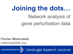Joining the Dots: Network Analysis of Gene Perturbation Screens