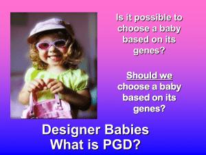 Is it possible to choose a baby based on its genes?