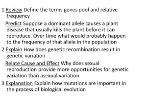 Ch 17 Evolution of Populations