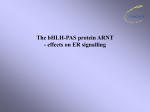 The bHLH-PAS protein ARNT - an activator of ER activity