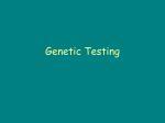 Genetic Testing