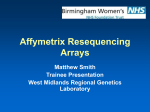 Affymetrix Resequencing Arrays