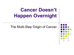 Cancer Doesn’t Happen Overnight