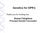 Genetics in Primary Care’