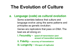 The Evolution of Culture