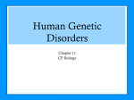 Human Genetic Disorders PowerPoint