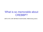 What is so memorable about CREBBP?