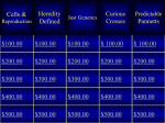 Genetics Jeopardy Review