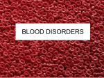 Blood disorders - Nutley Public Schools
