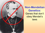 Non-Mendelian Genetics