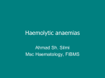 Haemolytic anaemias