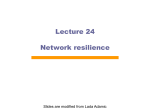 Percolation and Network Resilience
