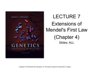 Extensions of Mendel`s First Law. ppt