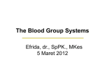 The Blood Group Systems