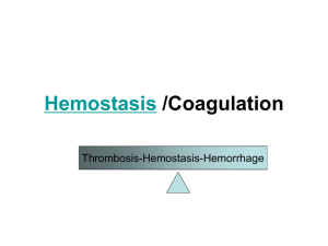 Coagulation