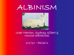 albinism - whushguh