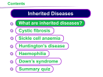 KS4 Inherited diseases