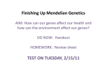 Mendelian Genetics 4