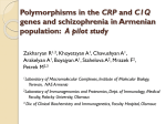 Polymorphisms in the CRP and C1Q genes and - dr