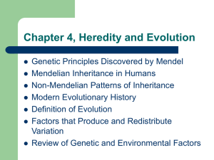 Chapter 4 Heredity and Evolution