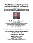 Abell Endowment Distinguished Lecture in Computer Engineering
