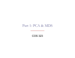 Part 1: PCA &amp; MDS COS 323