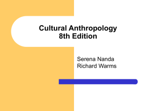 Cultural Anthropology