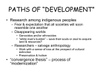 Paths of development