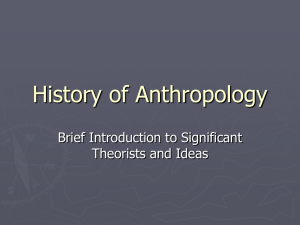 History of Anthropology