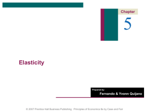 CHAPTER 5: Elasticity