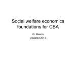 Micro-economic Foundations for CBA