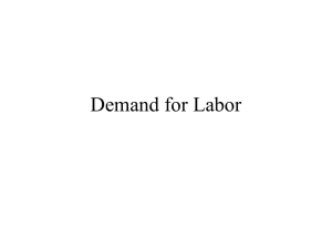 Demand for Labor