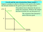 Dupuit triangle and dynamic costs