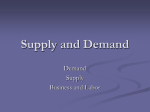 Supply and Demand