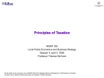 Principles of Taxation - Kellogg School of Management