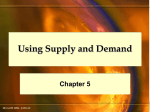 Using Supply and Demand