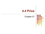 Pricing Strategies