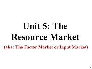 Derived Demand and MRP