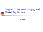 A market is in equilibrium