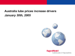 Australian Lube Prices