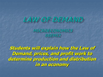 Law of Demand - MsDozierSocialStudies