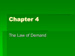 The Law of Demand - Mesa Public Schools